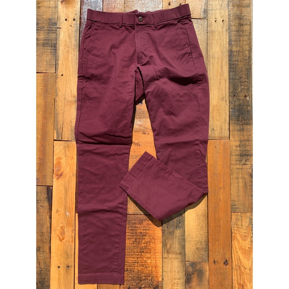 Maroon Slim Fit Jeans